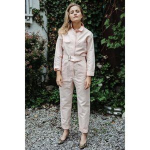 Horses Atelier Belted Pink Field Suit Jumpsuit